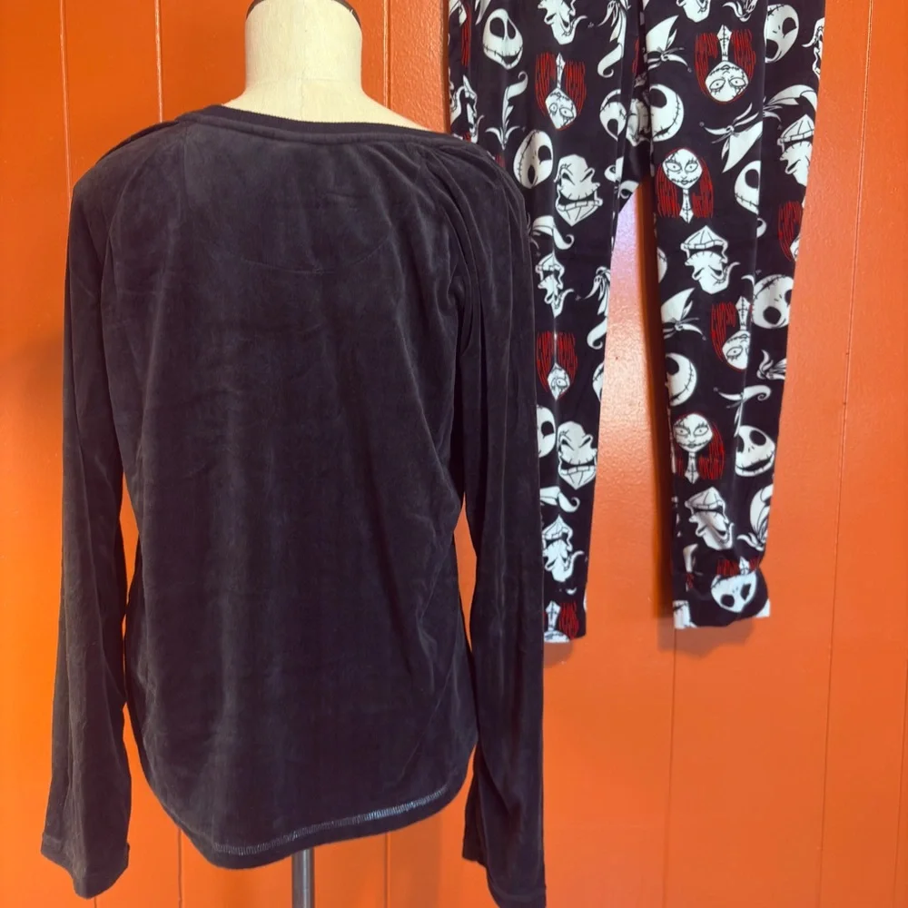 Nightmare Before Christmas Pajama Set Disney Top Bottoms Jack Sally - Picture 2 of 9